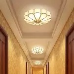 Eldor Gold Flower Shape Glass Recessed Ceiling Light Eldor Gold Flower Shape Glass Recessed Ceiling Light