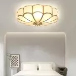 Eldor Gold Flower Shape Glass Recessed Ceiling Light Eldor Gold Flower Shape Glass Recessed Ceiling Light
