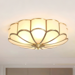 Eldor Gold Flower Shape Glass Recessed Ceiling Light Eldor Gold Flower Shape Glass Recessed Ceiling Light
