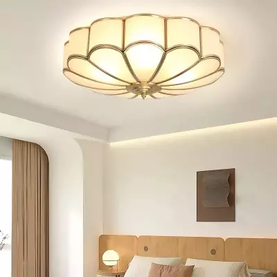 Eldor Gold Flower Shape Glass Recessed Ceiling Light Eldor Gold Flower Shape Glass Recessed Ceiling Light