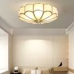 Eldor Gold Flower Shape Glass Recessed Ceiling Light Eldor Gold Flower Shape Glass Recessed Ceiling Light