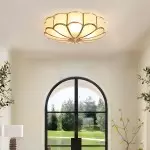 Eldor Gold Flower Shape Glass Recessed Ceiling Light Eldor Gold Flower Shape Glass Recessed Ceiling Light