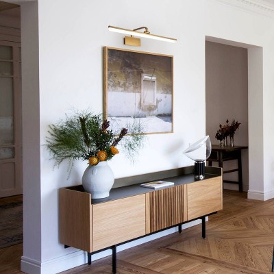 Jaryn Rustic LED Bar Brass Wall Light Jaryn Rustic LED Bar Brass Wall Light