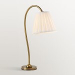 Bailey Vintage Linen Pleated Shade Table Lamp