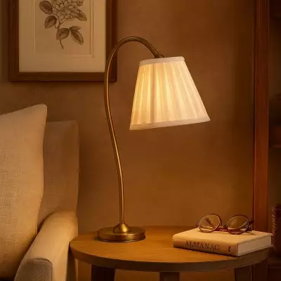 Bailey Vintage Linen Pleated Shade Table Lamp Bailey Vintage Linen Pleated Shade Table Lamp