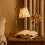 Bailey Vintage Linen Pleated Shade Table Lamp
