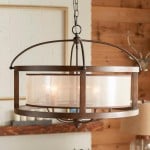 Freja Boho Wood Drum Chandelier Freja Boho Wood Drum Chandelier