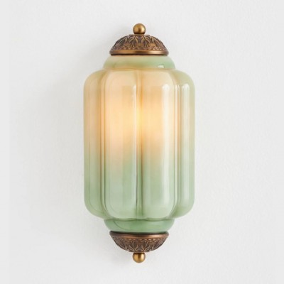 Michael Vintage Eloise Milk Glass Flush Wall Light Michael Vintage Eloise Milk Glass Flush Wall Light