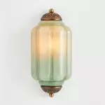 Michael Vintage Eloise Milk Glass Flush Wall Light
