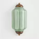 Michael Vintage Eloise Milk Glass Flush Wall Light