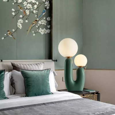 Mila Creative U Shaped Resin Table Lamp Mila Creative U Shaped Resin Table Lamp