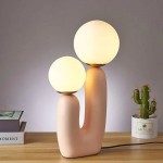 Mila Creative U Shaped Resin Table Lamp