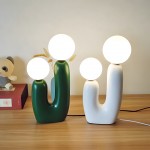 Mila Creative U Shaped Resin Table Lamp
