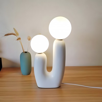 Mila Creative U Shaped Resin Table Lamp Mila Creative U Shaped Resin Table Lamp