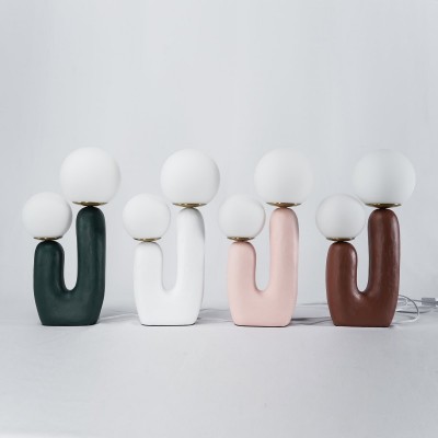 Mila Creative U Shaped Resin Table Lamp Mila Creative U Shaped Resin Table Lamp