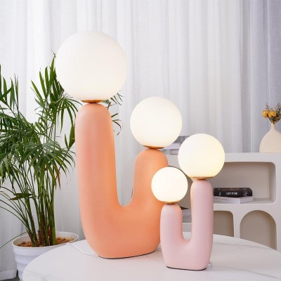 Mila Creative U Shaped Resin Table Lamp Mila Creative U Shaped Resin Table Lamp