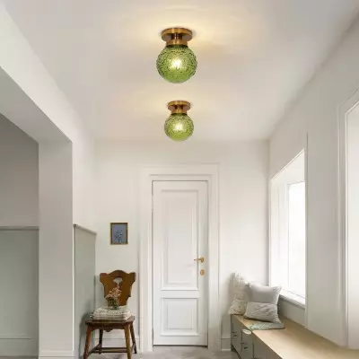 Ixionis Vintage Engraved Pattern Globe Glass Flush Mount Ceiling Light Ixionis Vintage Engraved Pattern Globe Glass Flush Mount Ceiling Light
