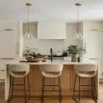 Nori Minimalist Brass Glass Cone Pendant Light