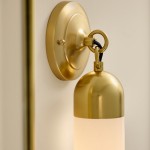 Morgan Minimalist Cylindrical Glass or Alabaster Wall Light