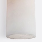 Morgan Minimalist Cylindrical Glass or Alabaster Wall Light