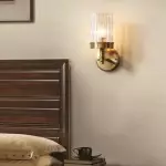 Nicky Vintage Cylinder Transparent Glass Wall Light