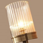 Nicky Vintage Cylinder Transparent Glass Wall Light