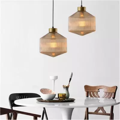 Bullard Modern Diamond Glass Pendant Light Bullard Modern Diamond Glass Pendant Light