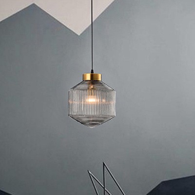 Bullard Modern Diamond Glass Pendant Light Bullard Modern Diamond Glass Pendant Light