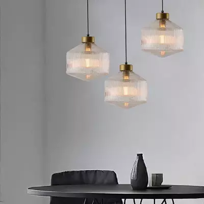 Bullard Modern Diamond Glass Pendant Light Bullard Modern Diamond Glass Pendant Light