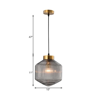 Bullard Modern Diamond Glass Pendant Light Bullard Modern Diamond Glass Pendant Light