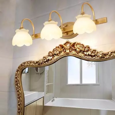Edwin Retro Flower LED 2/3/4 Heads Brass Wall Light Edwin Retro Flower LED 2/3/4 Heads Brass Wall Light