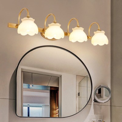 Edwin Retro Flower LED 2/3/4 Heads Brass Wall Light Edwin Retro Flower LED 2/3/4 Heads Brass Wall Light