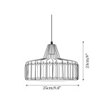 Voysey Modern Crystal Pendant Light