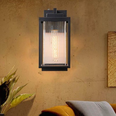 Dresser Modern Glass Lantern Outdoor Wall light Dresser Modern Glass Lantern Outdoor Wall light