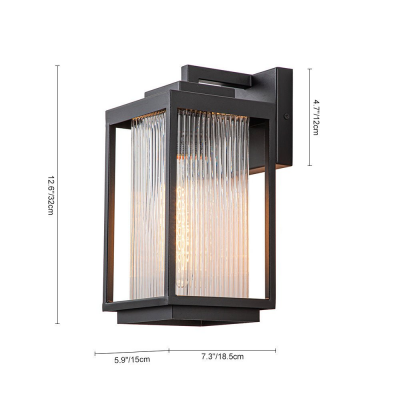Dresser Modern Glass Lantern Outdoor Wall light Dresser Modern Glass Lantern Outdoor Wall light