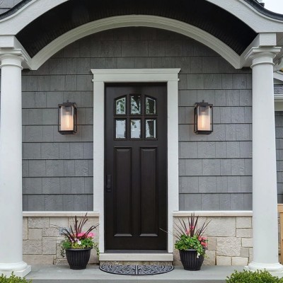 Dresser Modern Glass Lantern Outdoor Wall light Dresser Modern Glass Lantern Outdoor Wall light