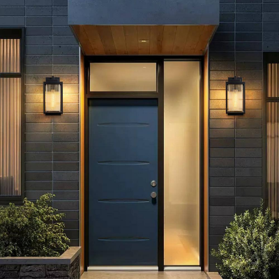 Dresser Modern Glass Lantern Outdoor Wall light Dresser Modern Glass Lantern Outdoor Wall light