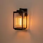 Dresser Modern Glass Lantern Outdoor Wall light Dresser Modern Glass Lantern Outdoor Wall light