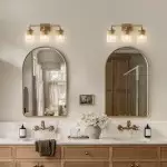 Cerys Modern 3-Light Ribbed Glass Cylinder Sconce