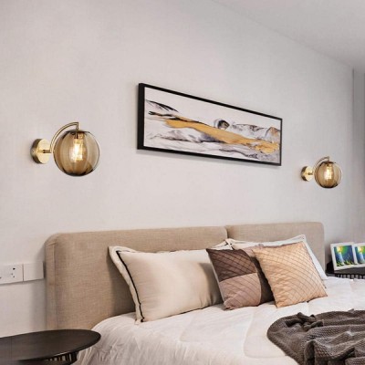 Soluna Modern Ball Glass Wall Sconce Soluna Modern Ball Glass Wall Sconce