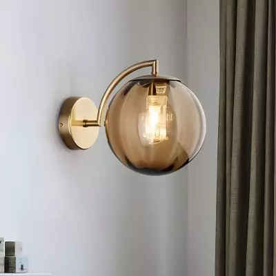 Soluna Modern Ball Glass Wall Sconce Soluna Modern Ball Glass Wall Sconce