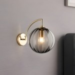Soluna Modern Ball Glass Wall Sconce
