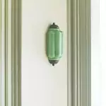 Michael Vintage Eloise Milk Glass Flush Wall Light