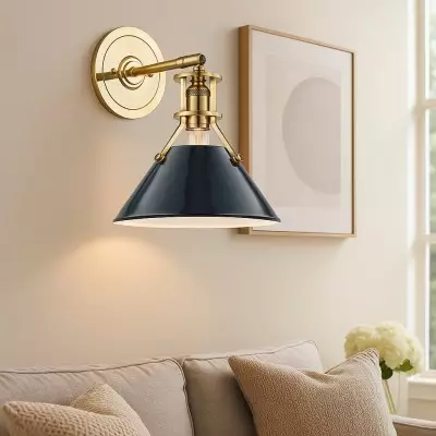 Saville Modern Cone-shaped Painted Metal Wall Light Saville Modern Cone-shaped Painted Metal Wall Light