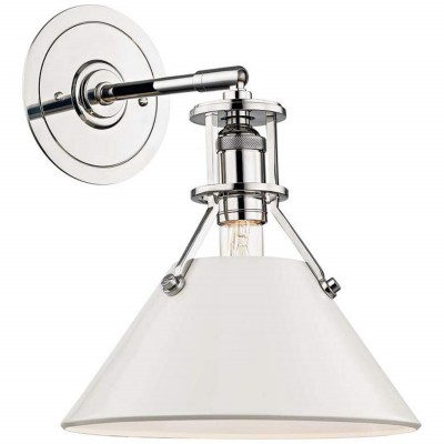 Saville Modern Cone-shaped Painted Metal Wall Light Saville Modern Cone-shaped Painted Metal Wall Light