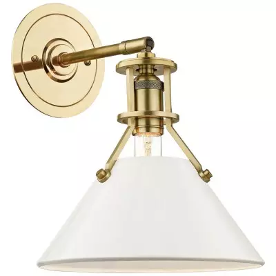 Saville Modern Cone-shaped Painted Metal Wall Light Saville Modern Cone-shaped Painted Metal Wall Light
