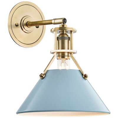 Saville Modern Cone-shaped Painted Metal Wall Light Saville Modern Cone-shaped Painted Metal Wall Light