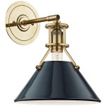 Saville Modern Cone-shaped Painted Metal Wall Light Saville Modern Cone-shaped Painted Metal Wall Light