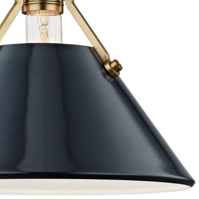 Saville Modern Cone-shaped Painted Metal Wall Light Saville Modern Cone-shaped Painted Metal Wall Light