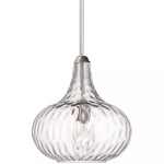 Neville Modern Clear Glass 360 Pendant Light Neville Modern Clear Glass 360 Pendant Light